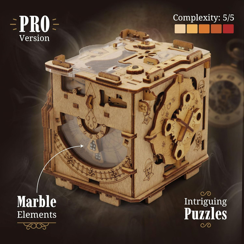 Cluebox PRO - Sherlock'S Camera - Escape Room Game - Sequential Puzzle Box - 3D