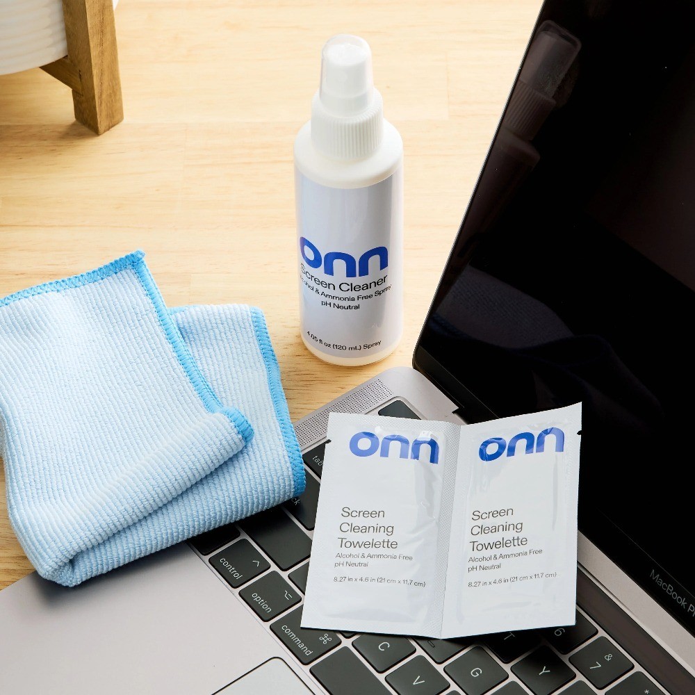 Cleaning Kit for Screens Includes Microfiber Cloths Wipes Spray Solution and