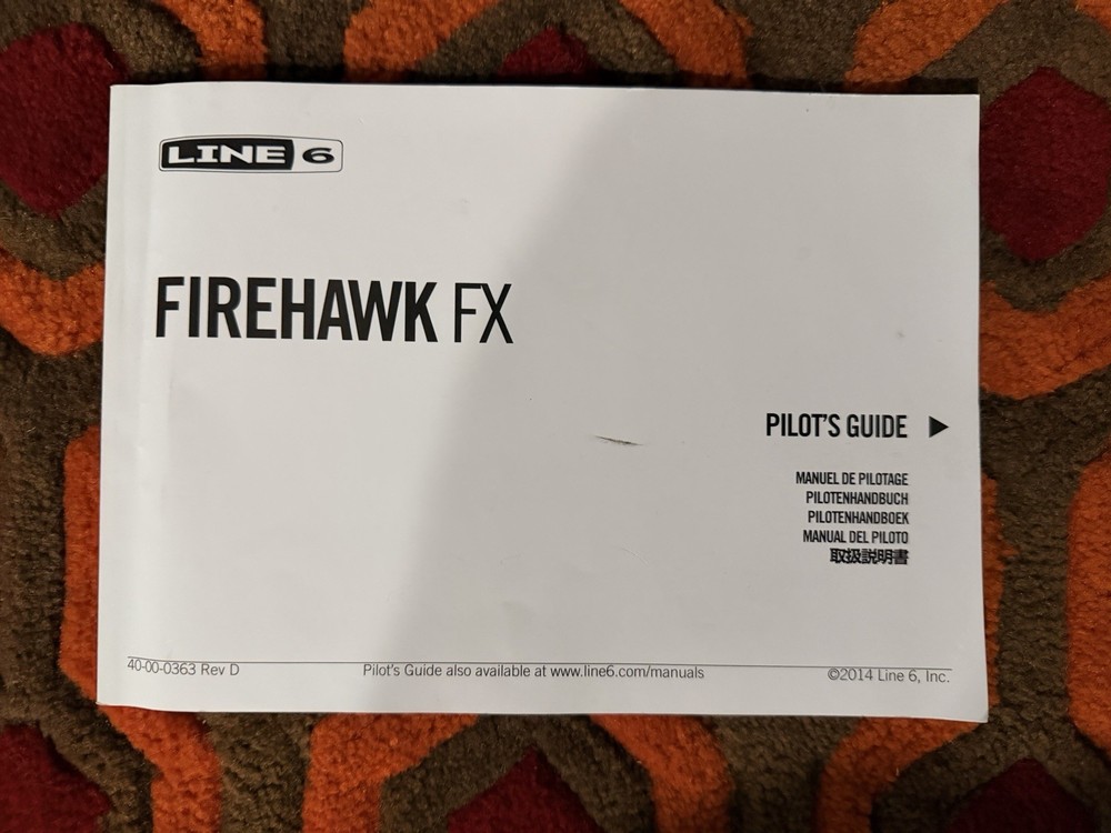 LINE 6 FIREHAWK FX MULTI EFFECTS GUITAR FLOOR PEDAL DIGITAL PROCESSOR TESTED