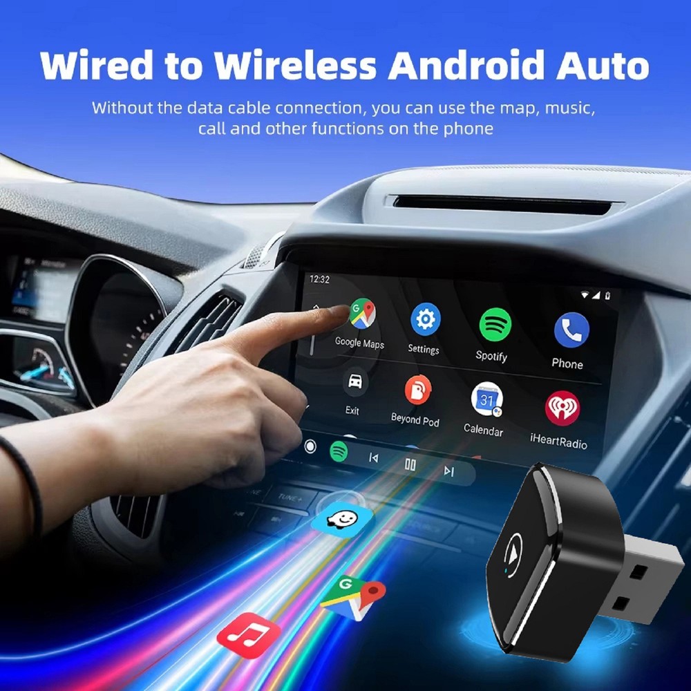 USB Auto Wireless CarPlay Adapter For Apple Android Wireless Dongle Plug ＆ Play