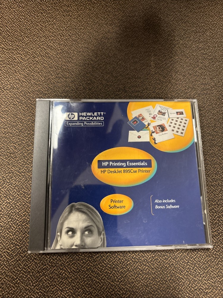 HP DeskJet 895Cxi Printer Software & Printing Essentials CD for Windows & Mac OS