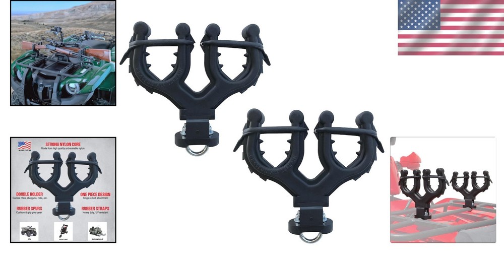 Graspur Double ATV Gun & Bow Rack - Durable, Secure Gear Transport Solution