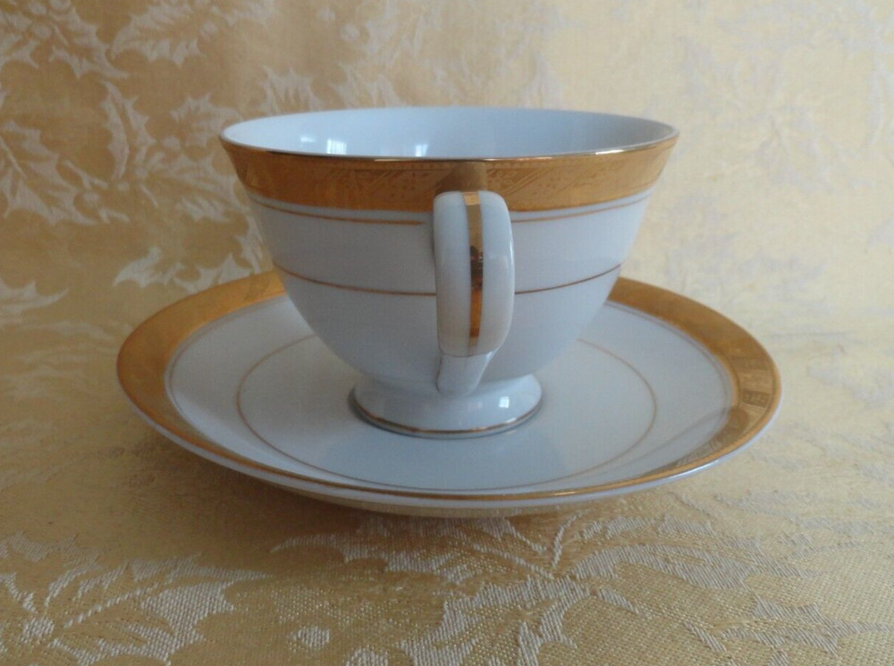 7Pcs Imperial Deluxe Sango Fine China Cleopatra Pattern Dinner Place Setting