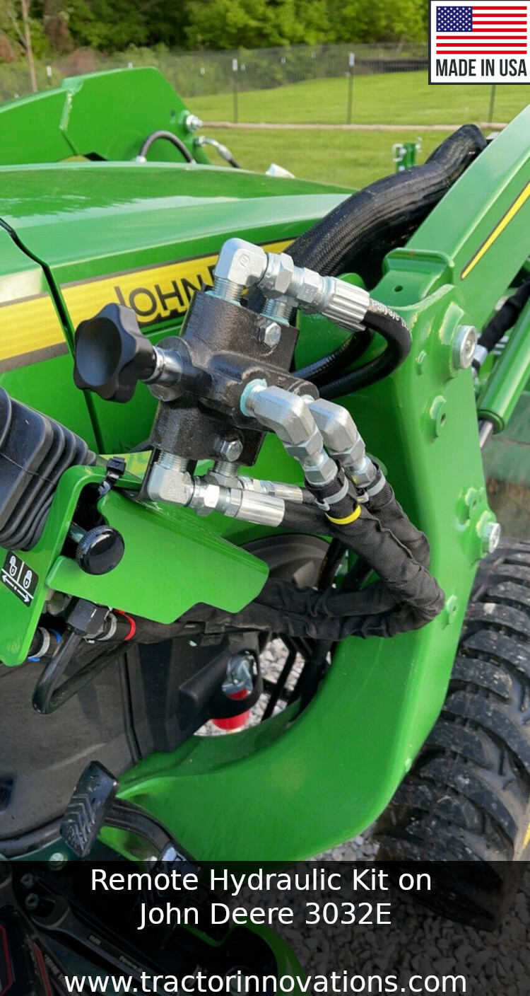 Remote Hydraulic Kit - John Deere 2, 3, 4 Series Tractors–Simple 15 min. install