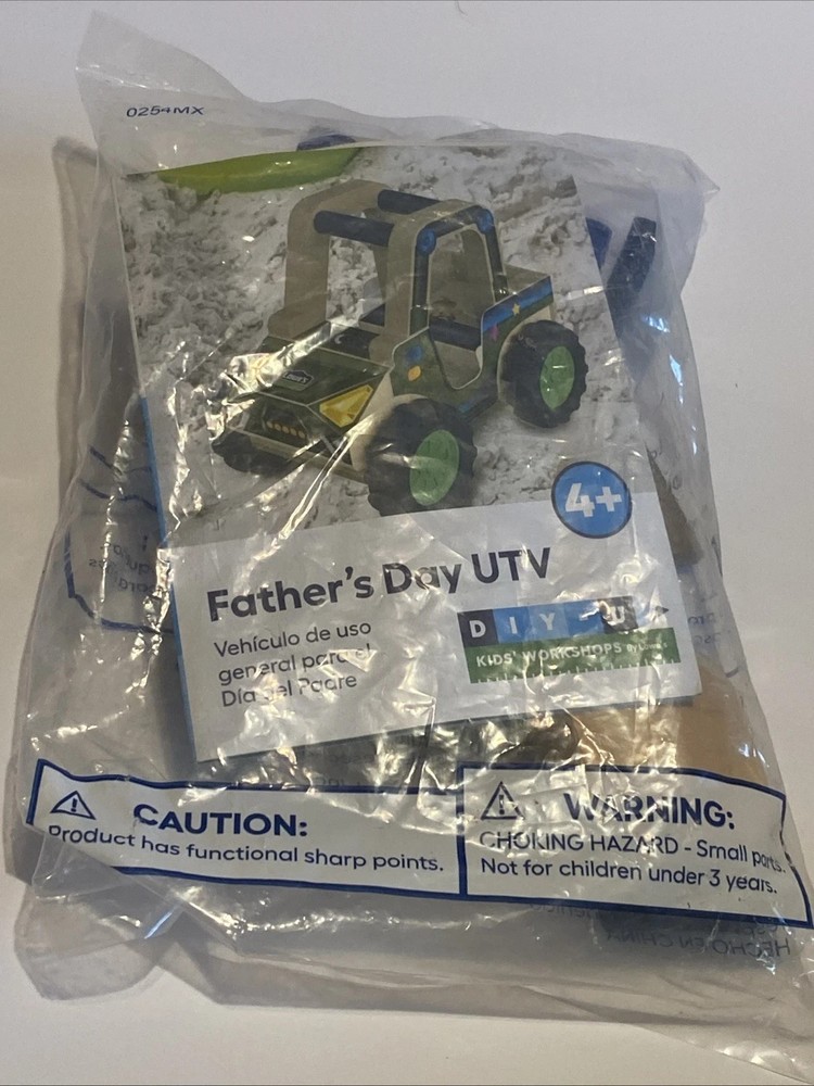 Lowe’s Kids’ Workshop Father’s Day UTV (Utility Task Vechicle) With Patch NEW!