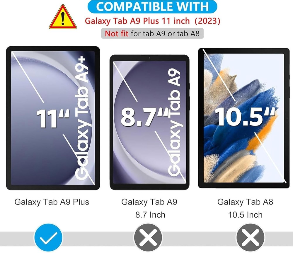 2 Pack Screen Protector for Samsung Galaxy Tab A9 Plus 11 Inch 2023