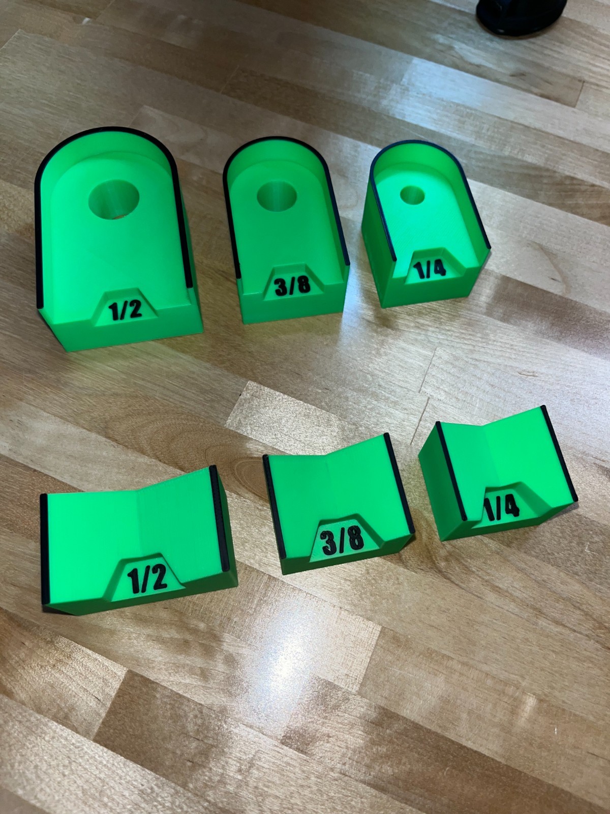 Ratchet Holders - 1/4”, 3/8”, 1/2” - Magnetic Tool / Toolbox Organizer