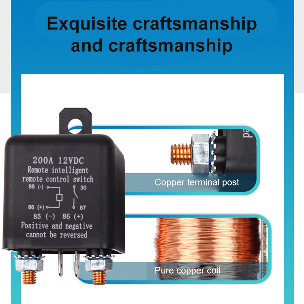 Car Battery Disconnect Switch Remote Control Power Kill Master Isolator Cut Off