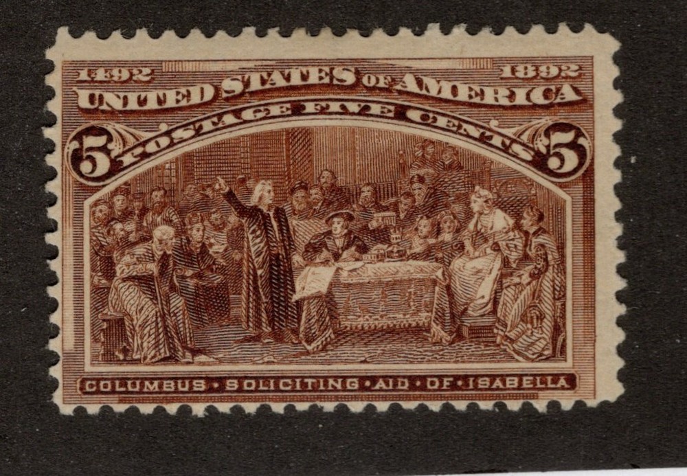 US Scott 234 Mint Hinged SCV 50$