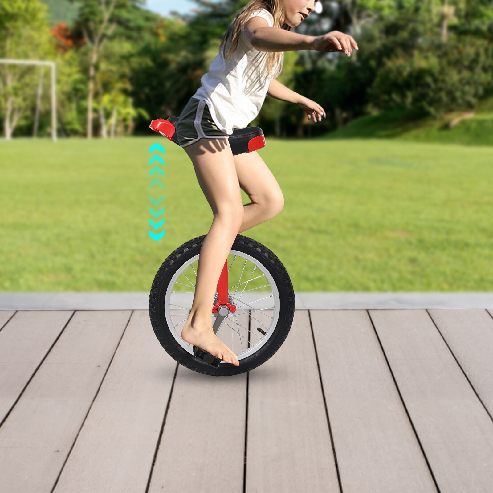 16 Inch Wheel Unicycle Balance Fitness Exercise Adult Training Cycling Unicycle