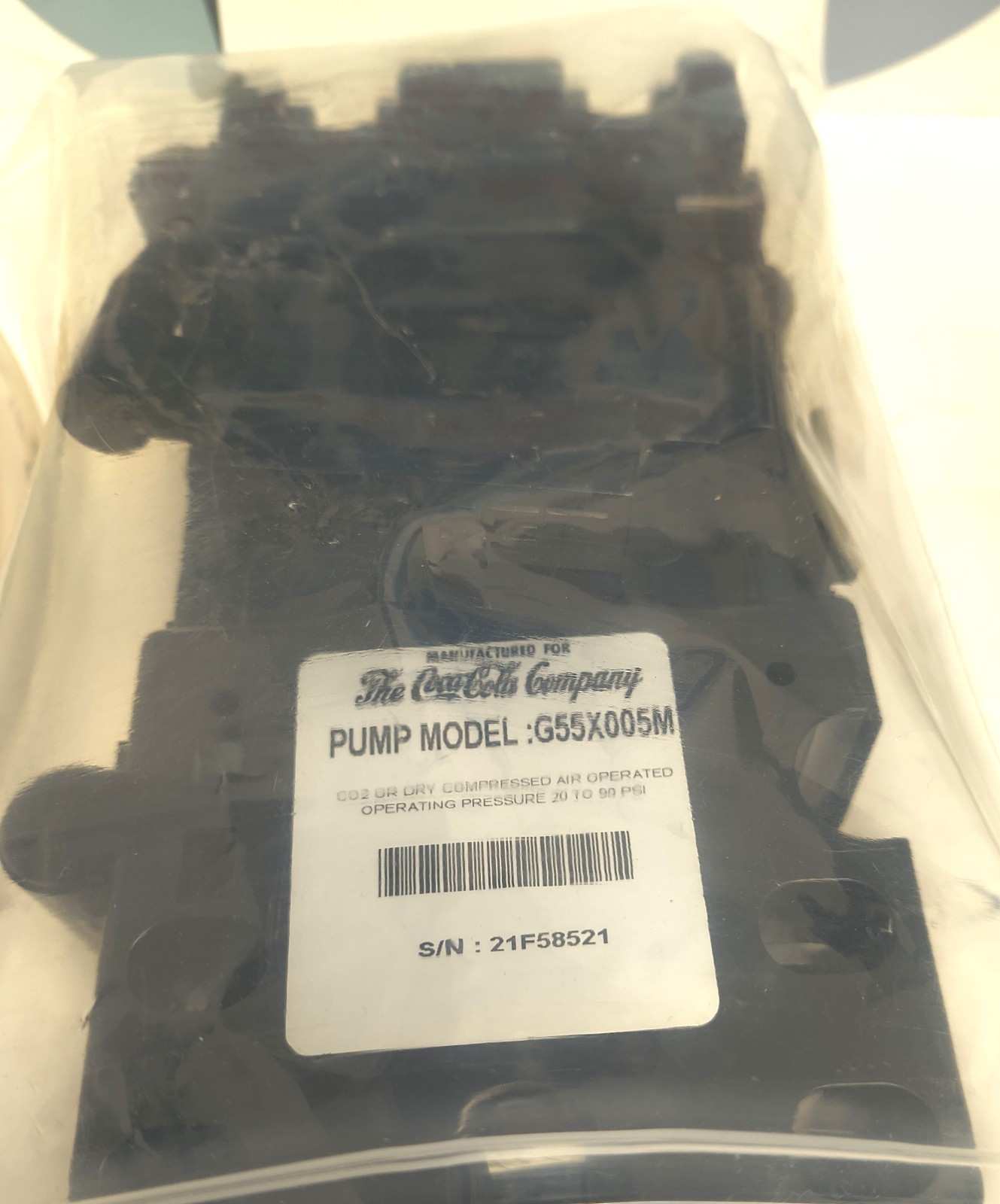 1 New Flojet PUMP,KIT,BIB 1 PUMP,W/TRNS VLV G55X005M