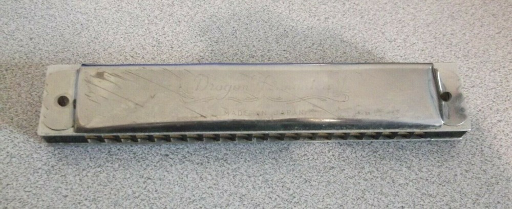 Vintage Dragon Harmonica, Made In Japan, 21 Hole