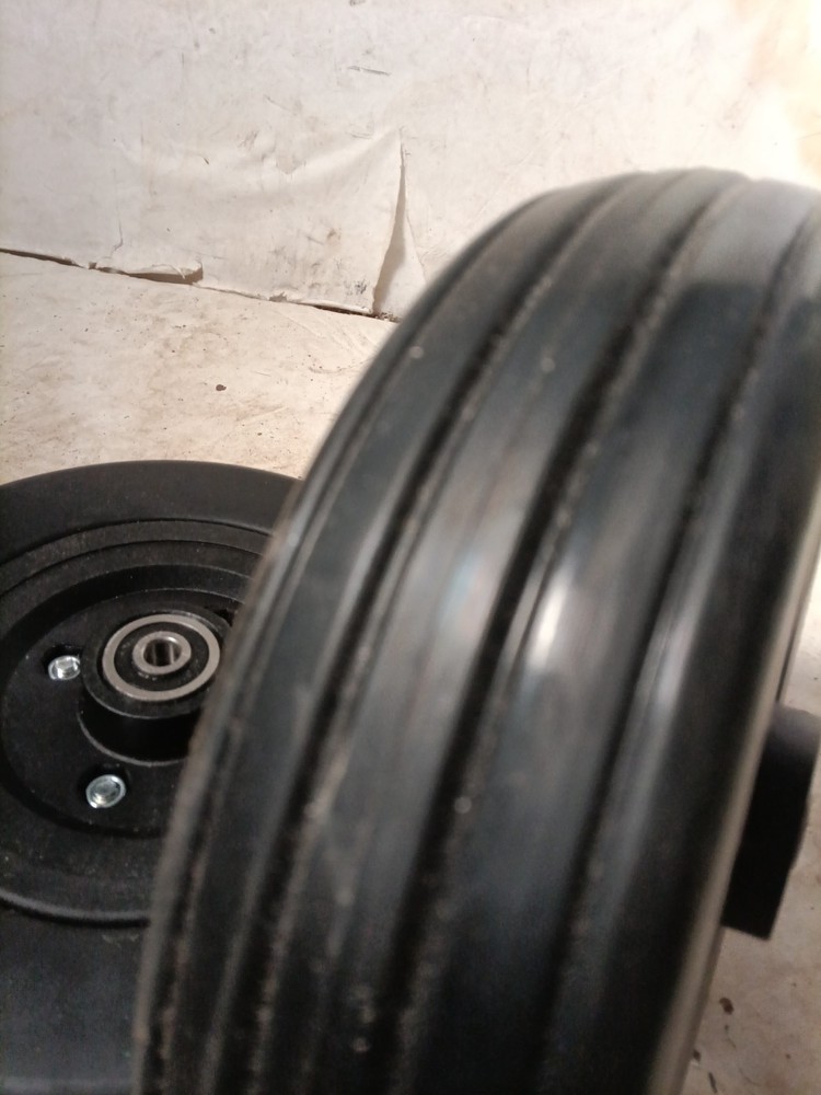 8x2 Black Solid Caster Wheel 638c2rs100 Bearing