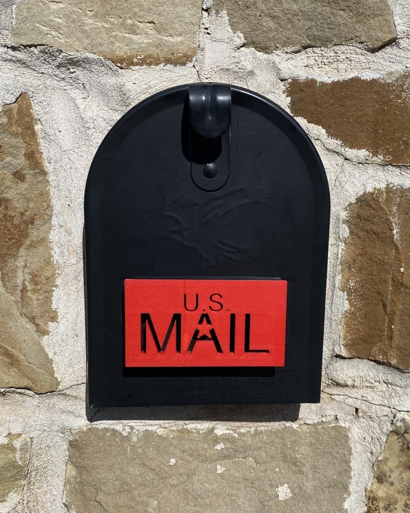 US MAIL Mailbox Flag Kit – Large Red Replacement Flag for Brick & Stone Mailb...