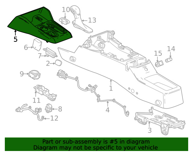 Genuine GM Shift Panel 87859265