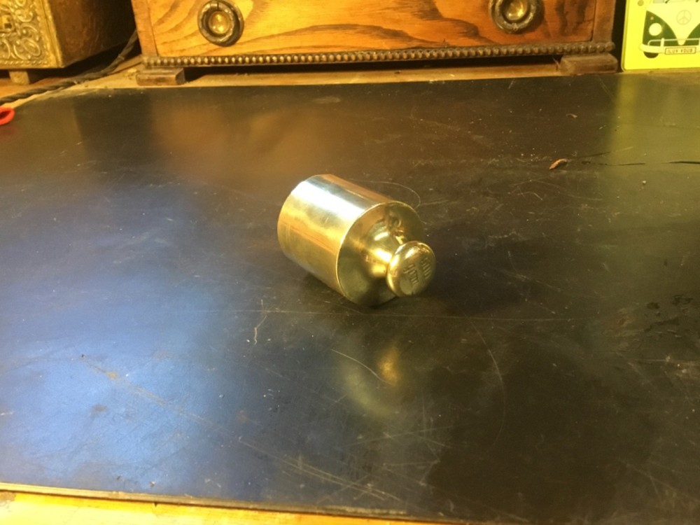 Vintage 500 Gram Solid Brass wright
