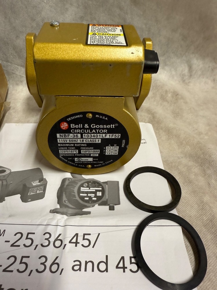 Bell & Gossett NBF-36 Bronze Circulator Pump 103401LF