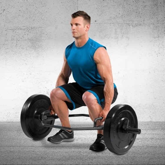 2-in Olympic Combo Hex Weight Bar, Black