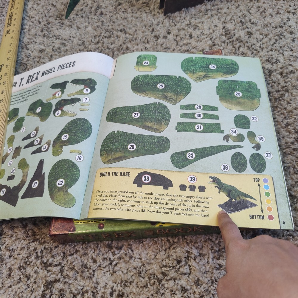 Scholastic Mega Model T. Rex 3 FT. Make Your Own Dinosaur*Read*
