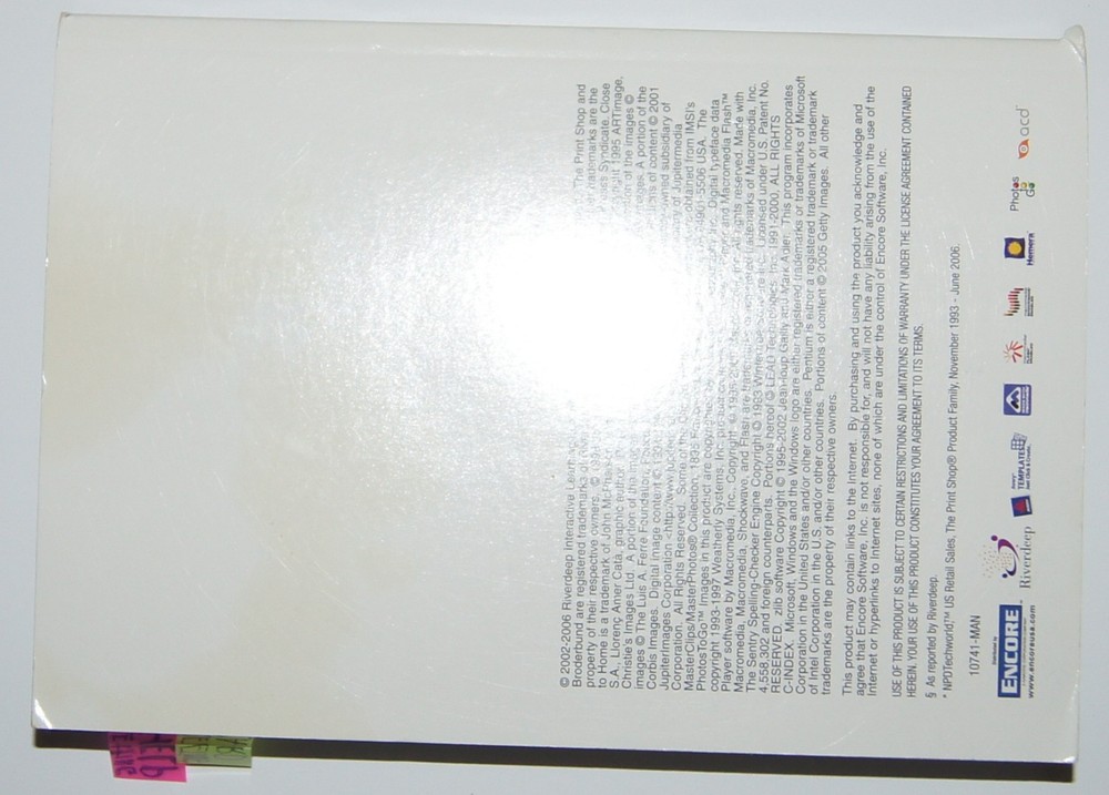 Print Shop Deluxe v22 4 CD Set Box Manual Version 22 Software Windows XP/2000