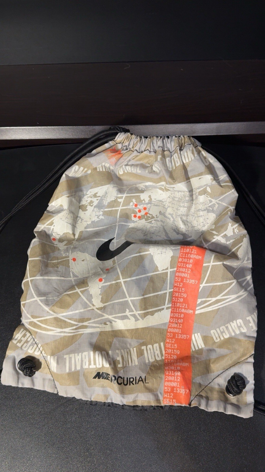 Nike Mercurial Vapor String Bag Color Grey/black