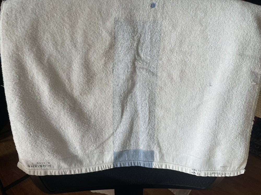 40s 50s U.S.N. WW2 Navy Huck Bath Towel USS sailor USN Vintage 41"x21.5"