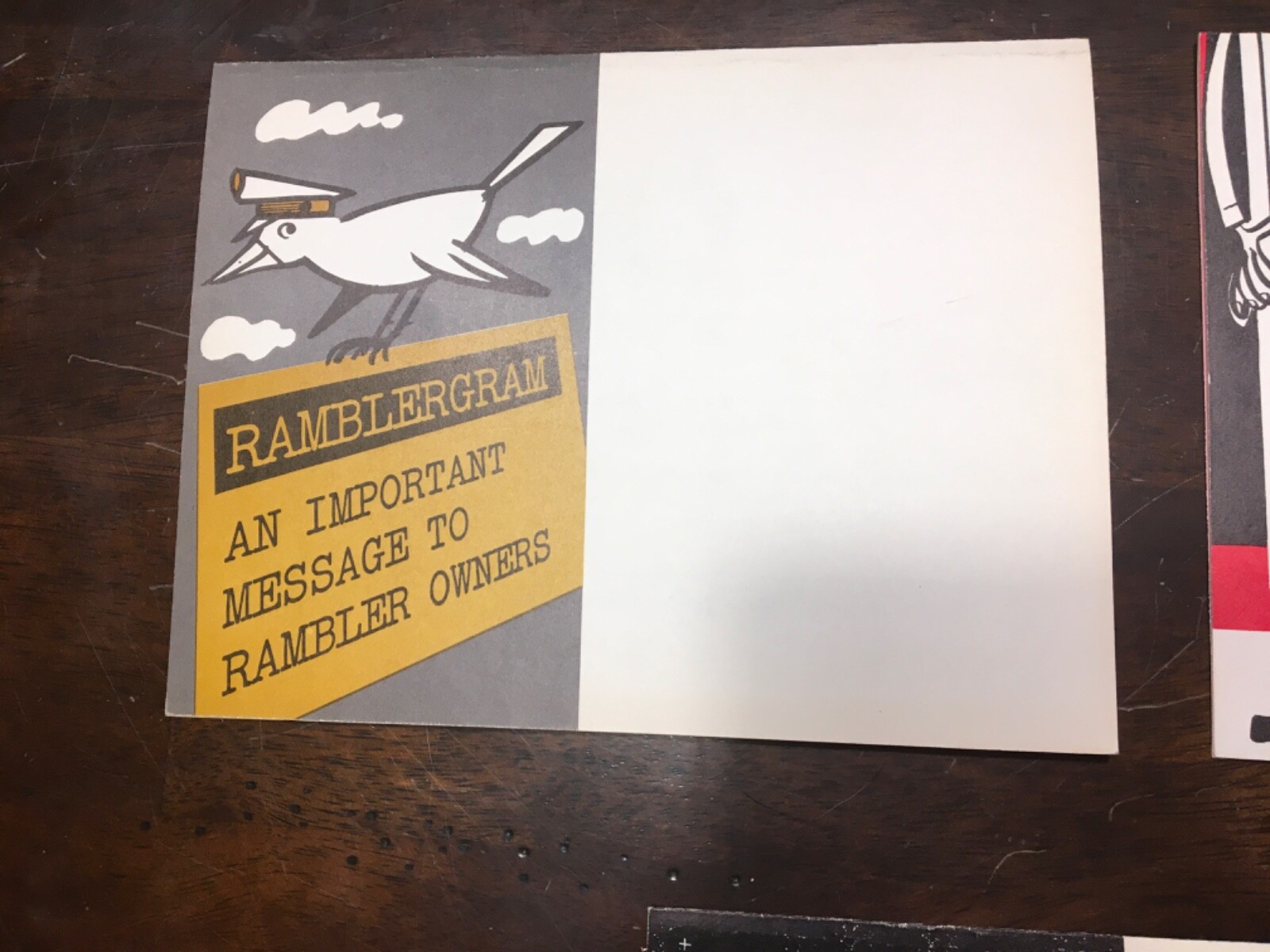 AMC Rambler Factory Dealership 1963 Mailer Set