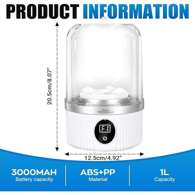 Mini Portable Washer Delicates USB Powered Compact Travel Laundry Machine