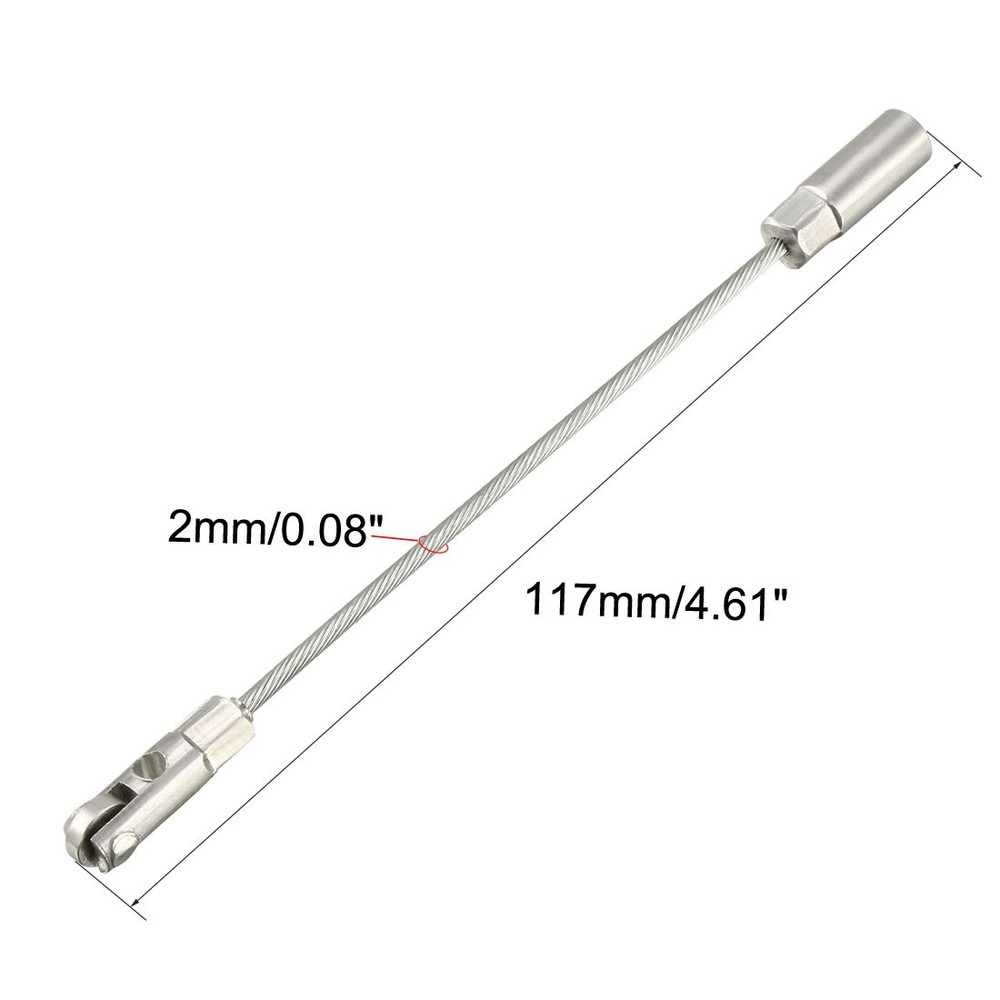 117mm Fish Tape Leader Wire Cable Puller with Roller for 4mm Wire Puller