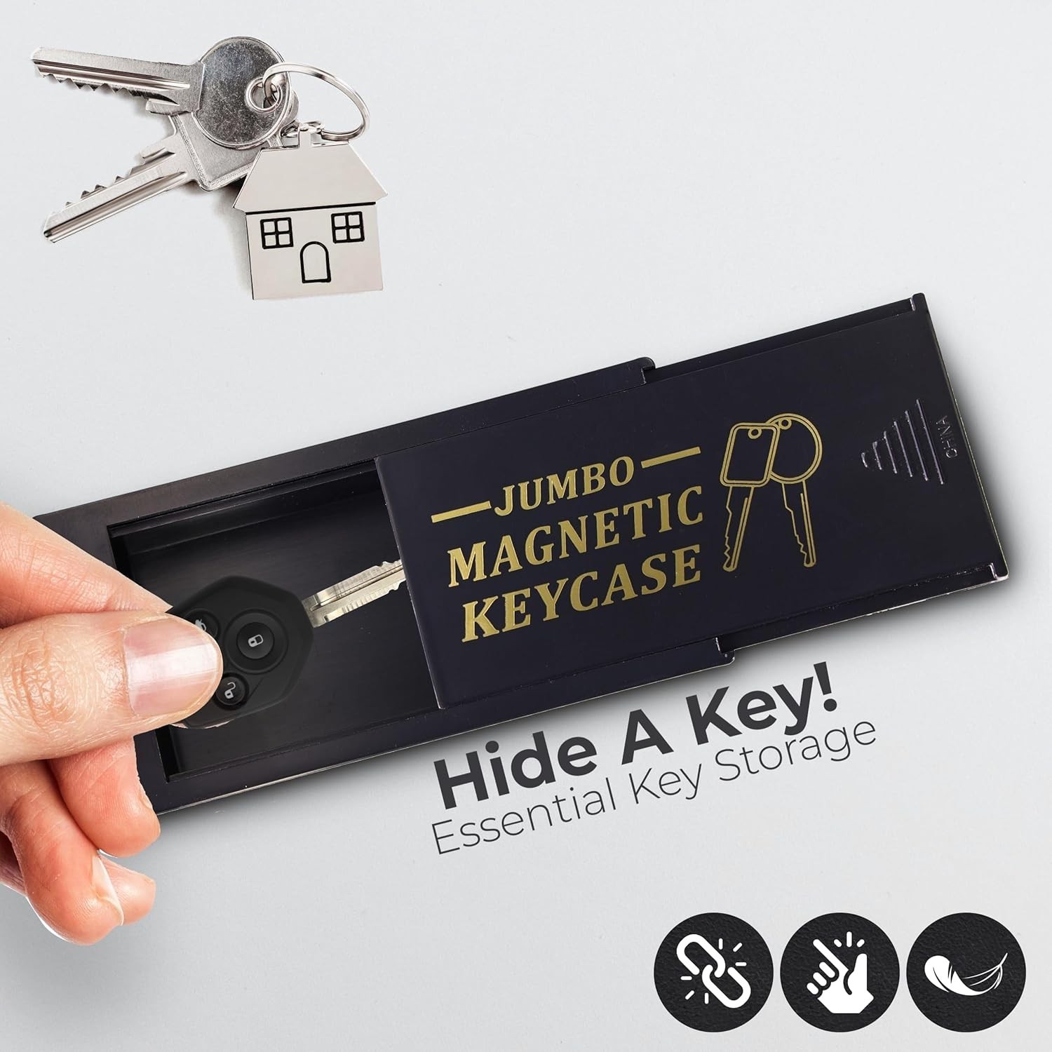 3x Hide A Key Magnetic Key Holder Key Box Car A Key Master Lock Key Holder HIDE