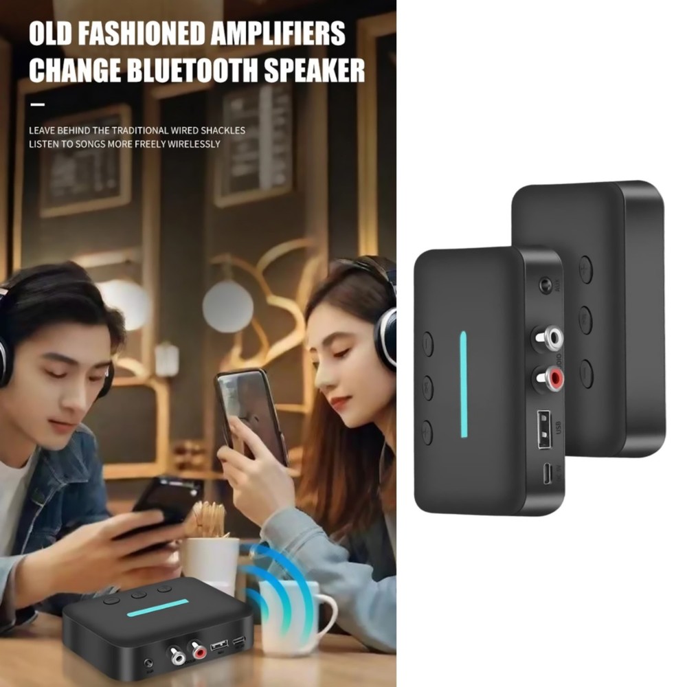 Wireless Bluetooth Audio Receiver 5.3 with RCA Output and AUX for Car Stereo