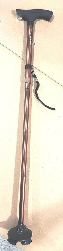 Best Stand up Cane With Light - Foldable - Adjustable - Bronze