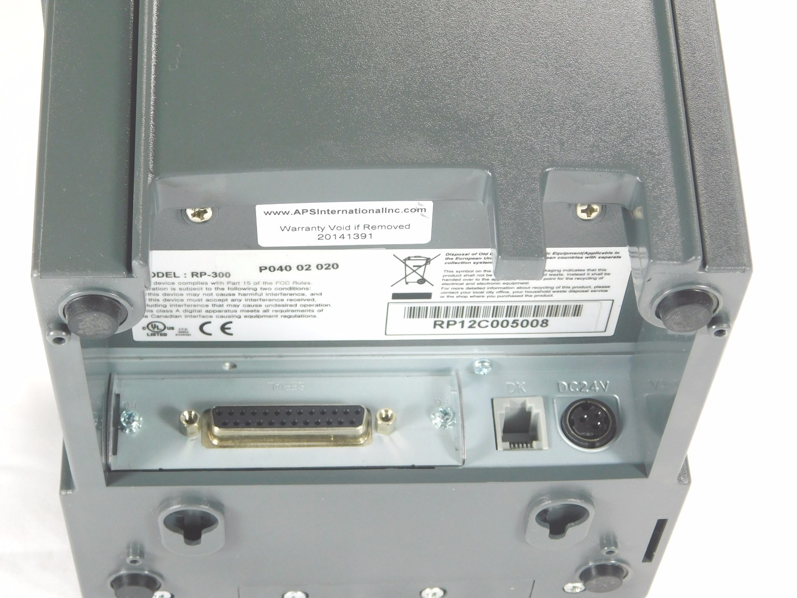 VERIFONE P040-02-020 RP 300/310 THERMAL RECEIPT PRINTER REMANUFACTURED