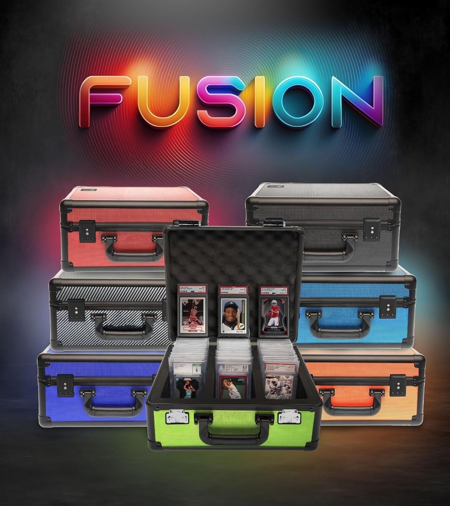 Baseball Card Briefcase with PSA Slab Storage-