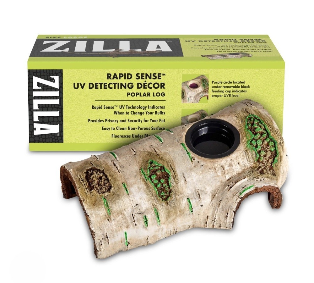 Zilla Rapid Sense Uv Detecting Decor Poplar Log Large