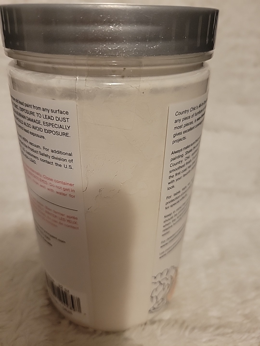 Country Chic Chalk Style All In One Home Decor Paint 32 oz Color: Crinoline