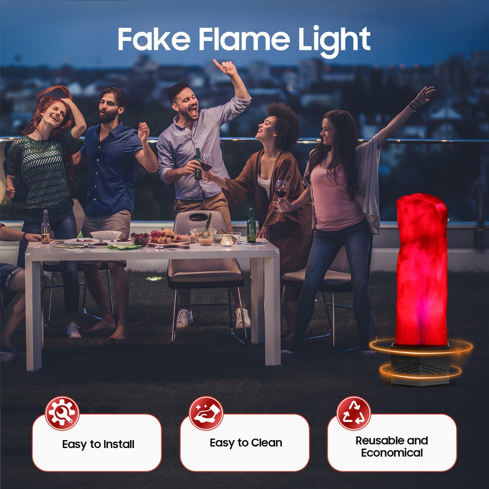 36 LED Stage Atmosphere Effect Fake Fire Flame Machine Flame Fire Light Machine