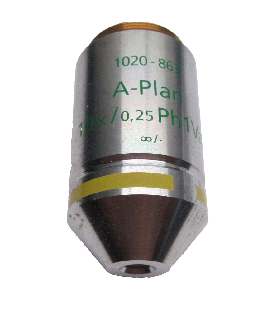 Genuine Zeiss 1020-863 A-Plan 10x / 0,25 Ph1 Var1 ∞/- Microscope Objective
