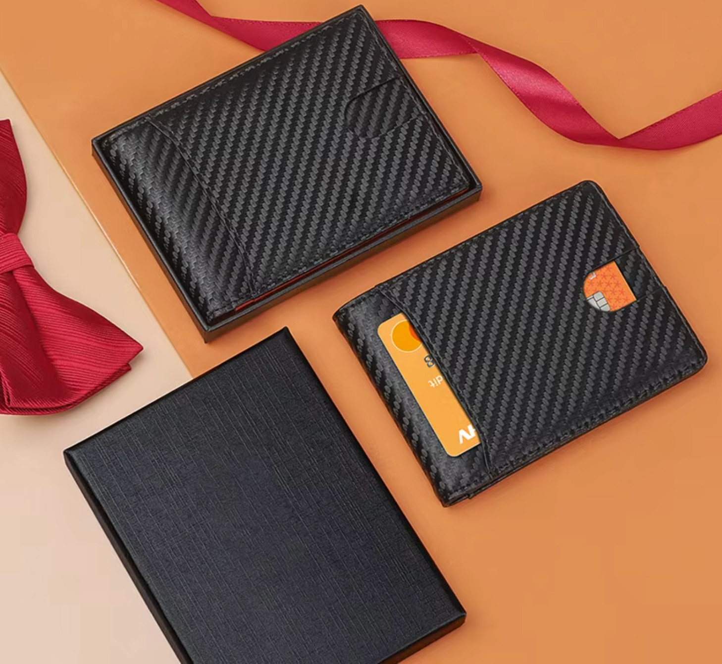 Slim Leather Wallet for Men W/ 11 Card Slots RFID Blocking Bifold Minimalist