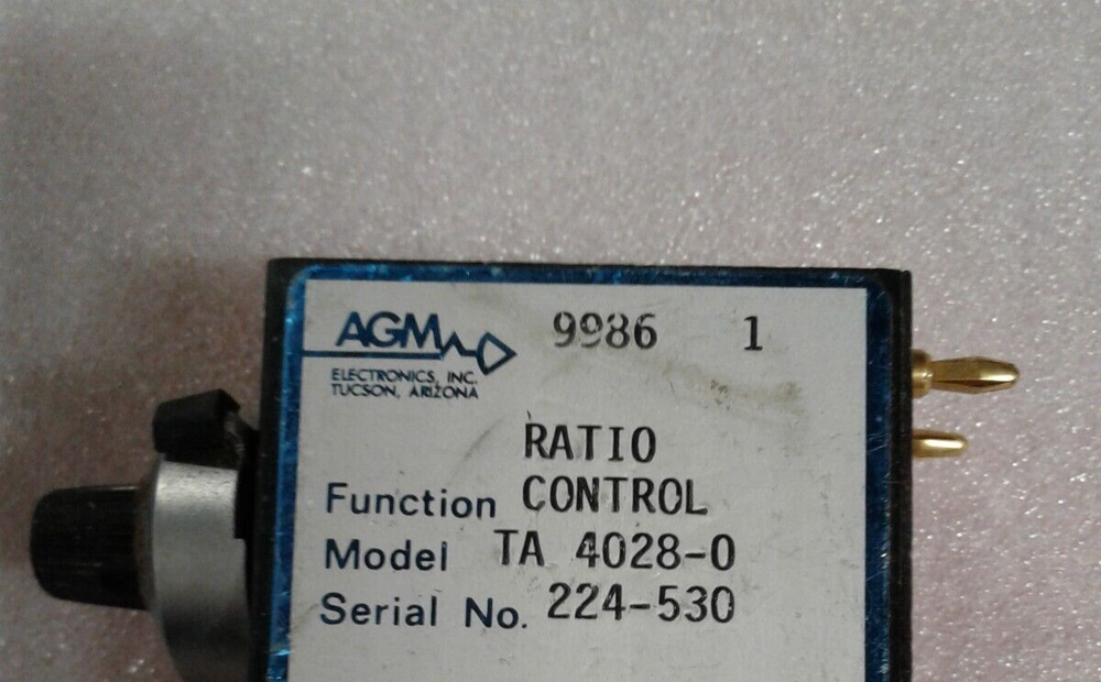 AGM Electronics TA 4028-0 Ratio Control 4/20MADC
