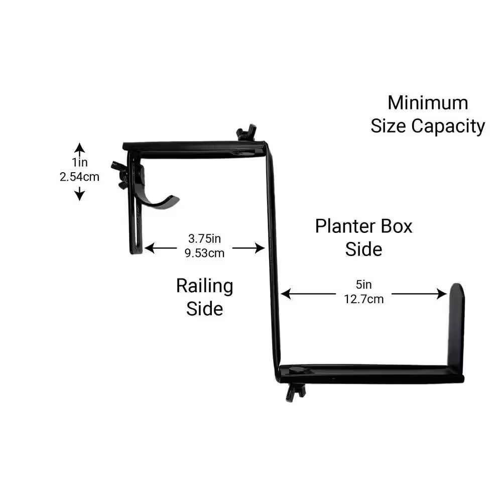 Adjustable Window Planter Box Single Metal Bracket