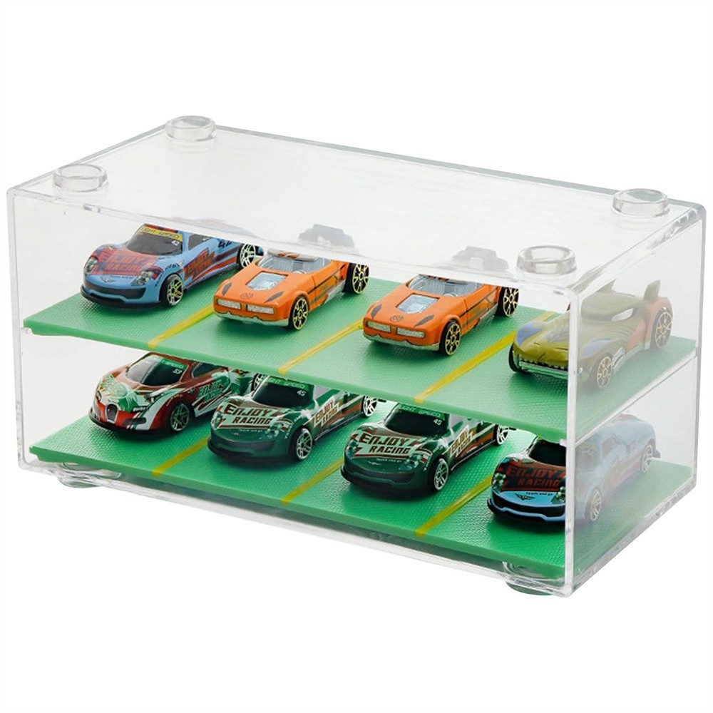 Storage Case 1/64 Scale for Matchbox Car Display Box Stackable Toy Car Organizer