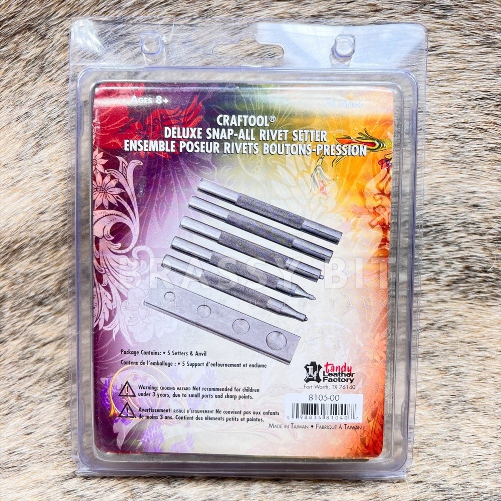 Tandy Craftool Deluxe Snap-All Rivet Setter Set