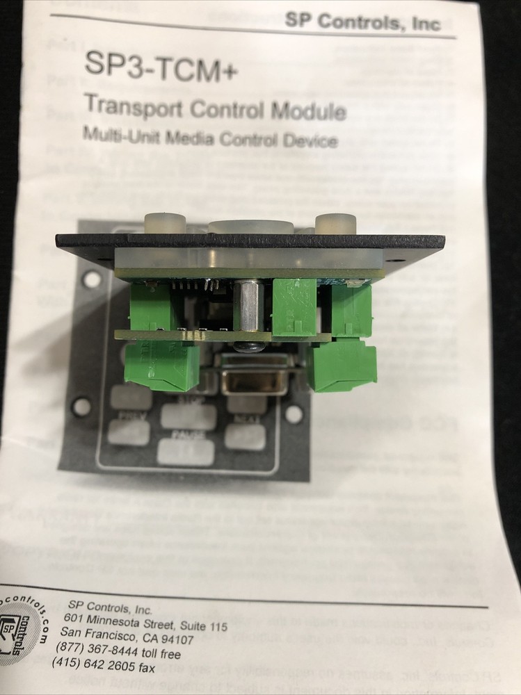 SP Controls SP3-TCM+ Transport Control Module Rev A