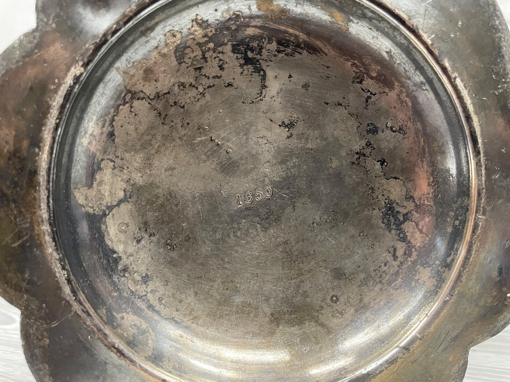 Silverplate Reed & Barton Cruet Set #1659 7 Piece On Stand