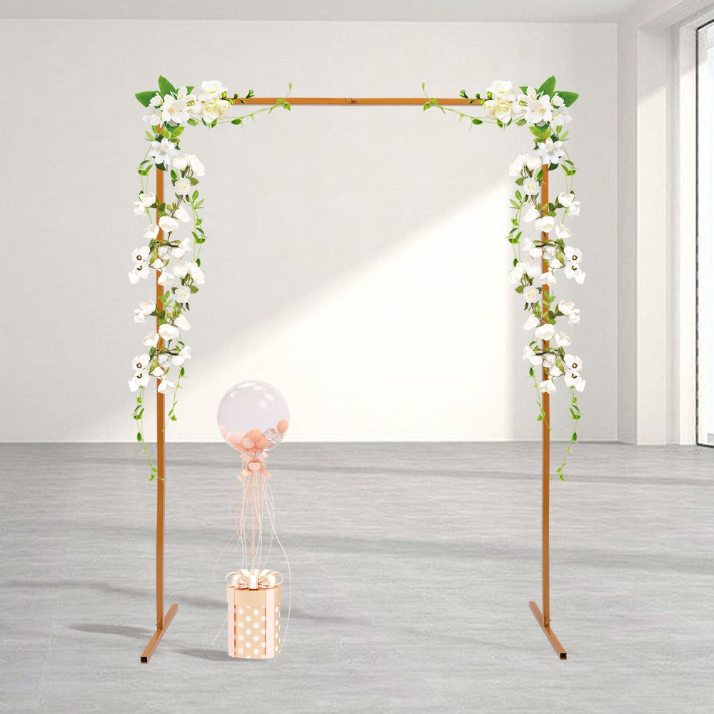 Rectangular Wedding Arch Rack Flower Balloon Arch Stand Party Backdrop Decor