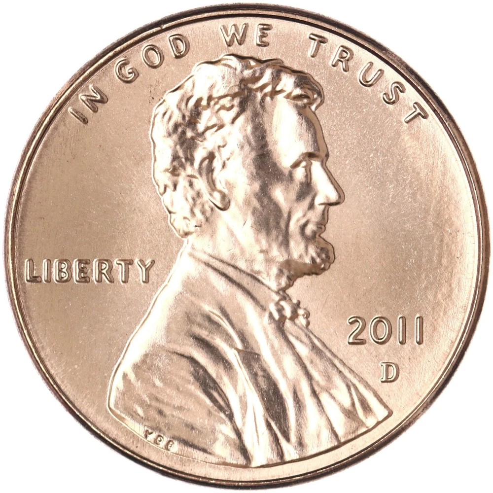 2011 D Lincoln Shield Cent  Brilliant Uncirculated from Mint Set