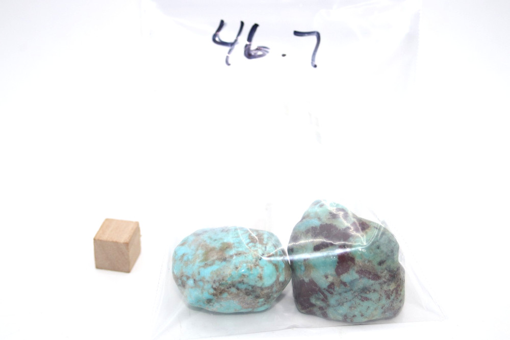 Arizona Turquoise Rough- 46.7 grams. stabilized.