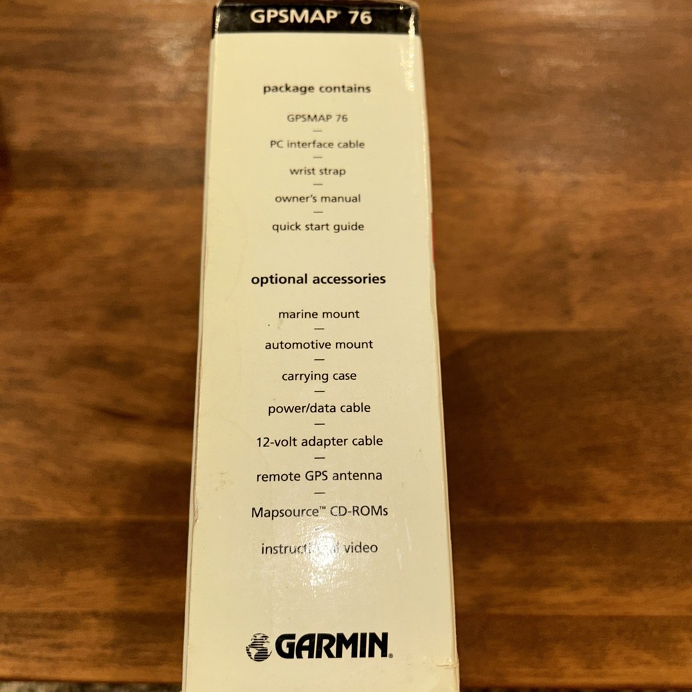 Garmin GPSMAP Versatile Marine Navigator 76 Bundle W/Power Data Cable. No Strap