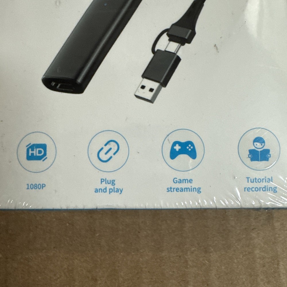Video Capture Card USB/USB-C/HDMI 1080p 60hz Streaming Compatible Mac Switch PC